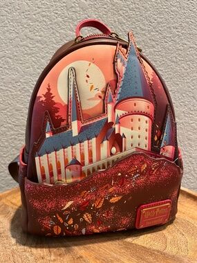 Loungefly Harry Potter Hogwarts Fall Leaves Mini Backpack
